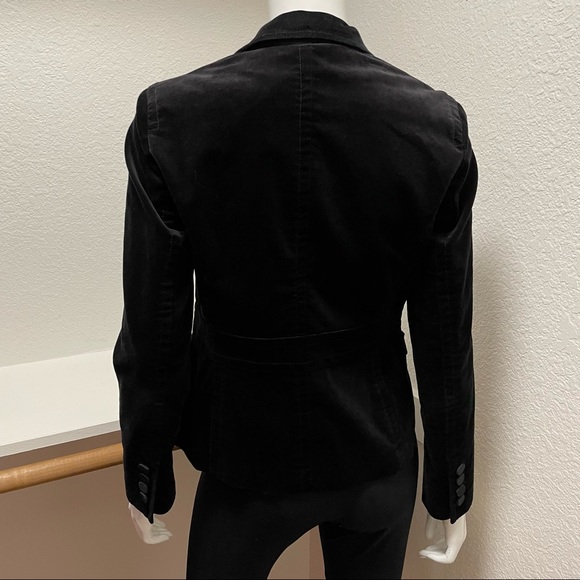TALBOTS•Black Velour Single Button Jacket Blazer | Sz 4 - Picture 8 of 10